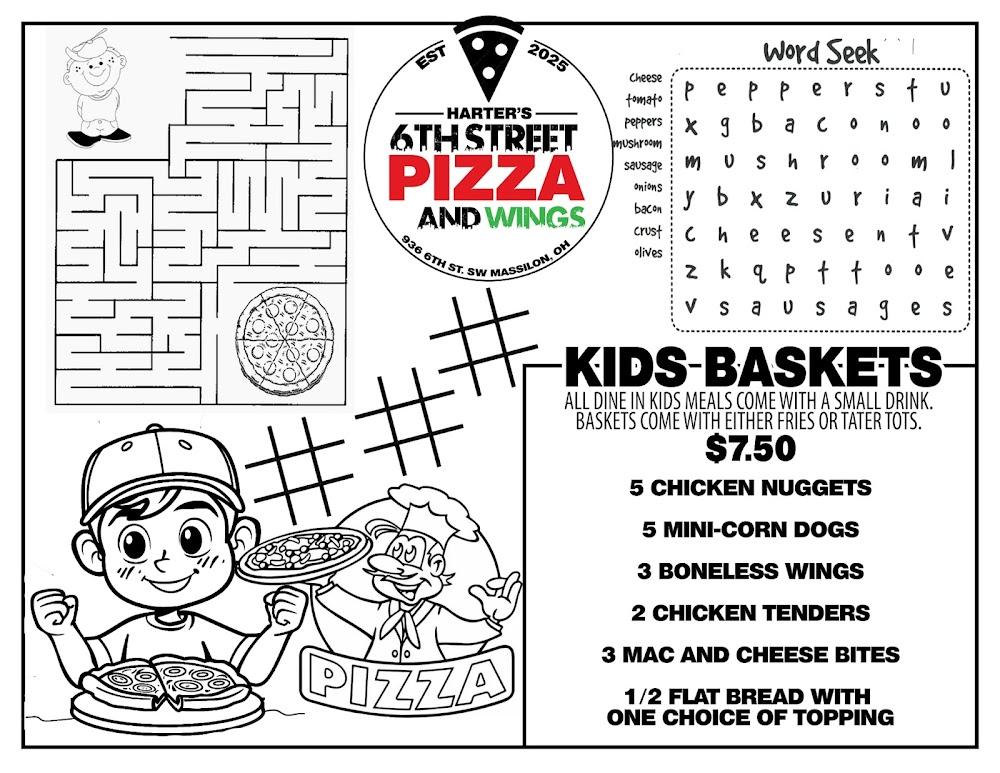 Harters 6th Street Pizza and Wings Menu image 3